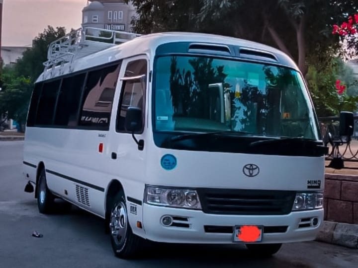 Toyota Coaster 4C, available in Gilgit-Baltistan